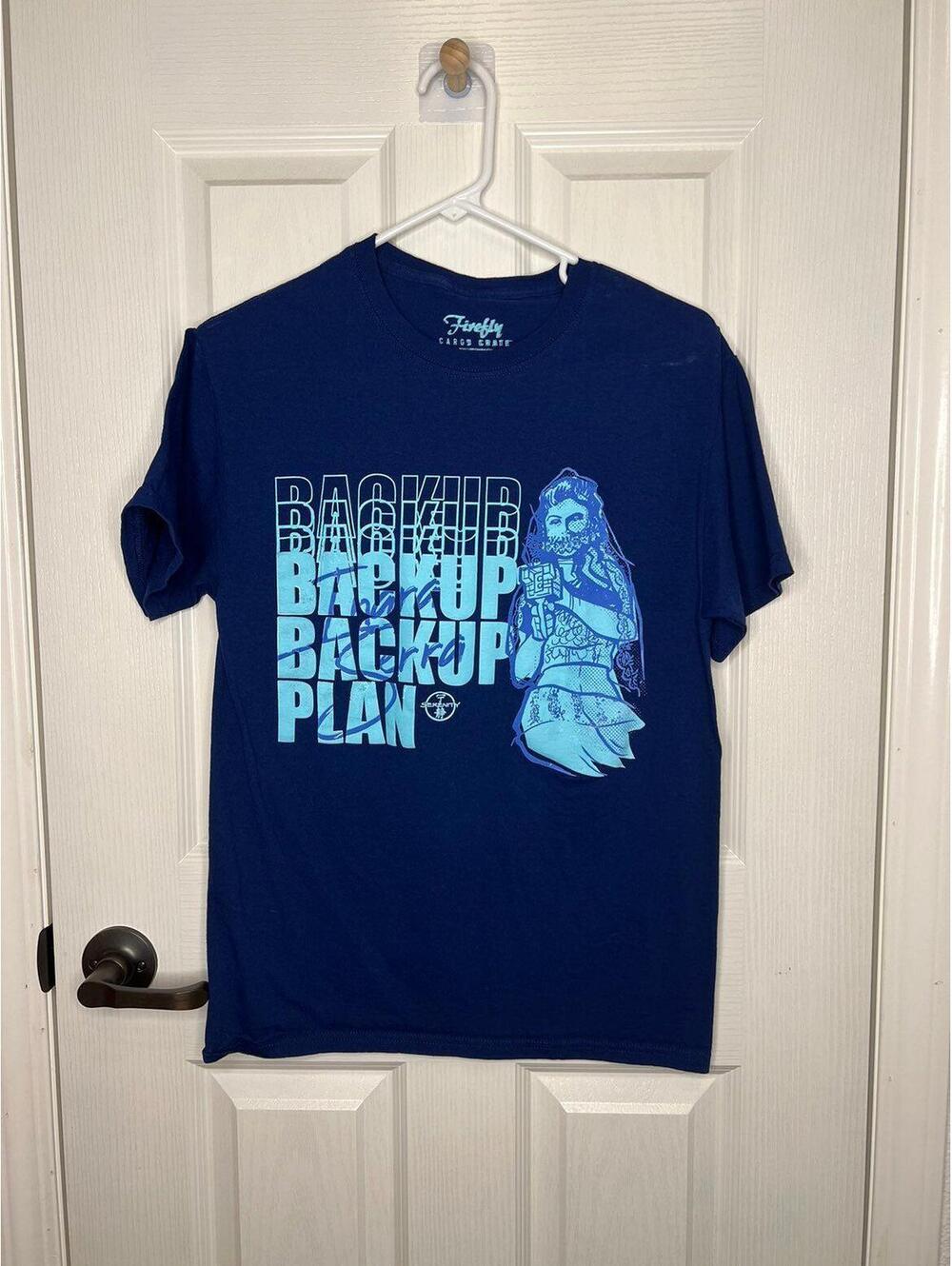 Firefly Cargo Crate Back Up Plan Graphic T-Shirt Size Small